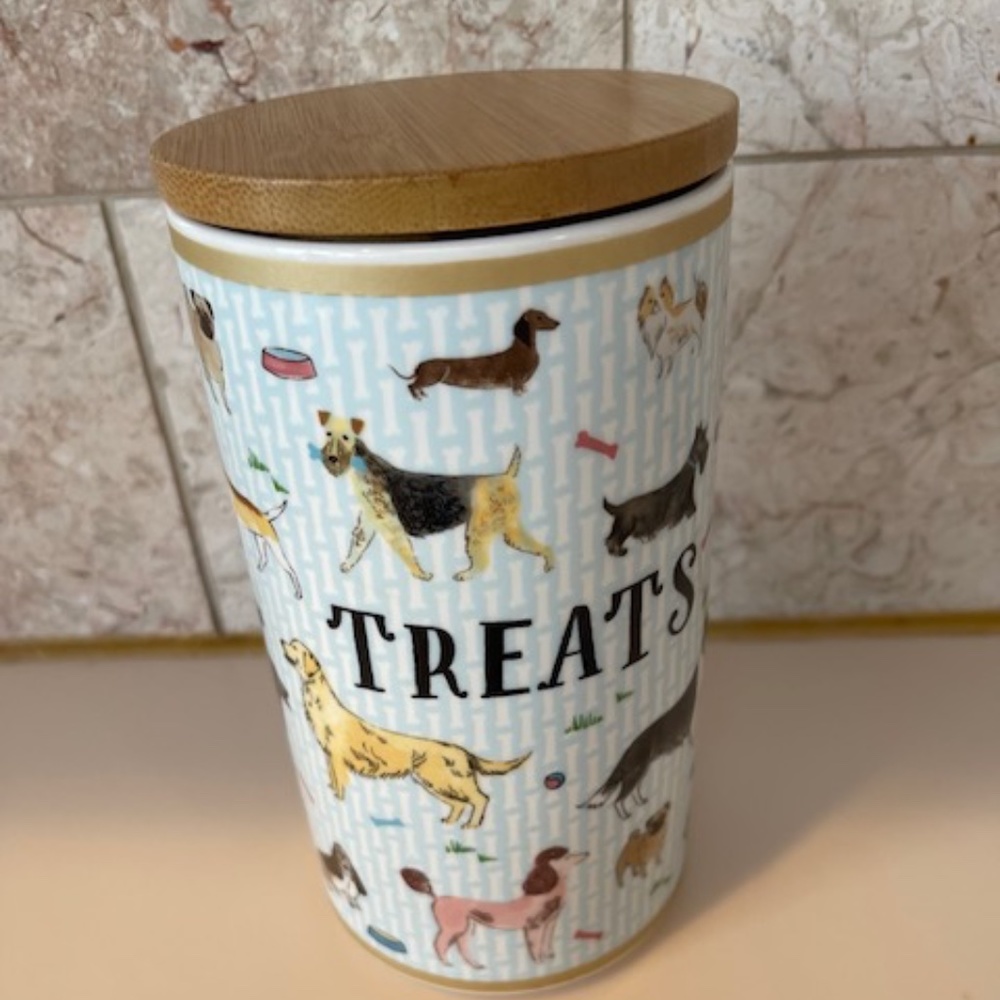 Milly Green Dog Treats Canister